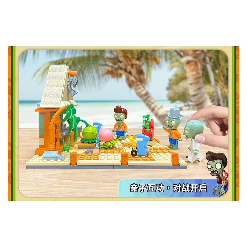 GUDI 60025 non  CUỘC CHIẾN THỰC VẬT BỐI CẢNH BÃI BIỂN CÓ LÀN SÓNG LỚN bộ đồ chơi xếp lắp ráp ghép mô hình Movie & Game Phim Và Trò Chơi 296 khối GUDI 60025 non  CUỘC CHIẾN THỰC VẬT BỐI CẢNH BÃI BIỂN CÓ LÀN SÓNG LỚN bộ đồ chơi xếp lắp ráp ghép mô hình Movie & Game Phim Và Trò Chơi 296 khối