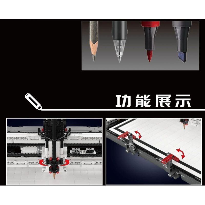 MouldKing 13181 Mould King 13181 non  MÁY VẼ bộ đồ chơi xếp lắp ráp ghép mô hình  PLOTTER Kỹ Thuật Công Nghệ Cao Mô Hình Phương Tiện 3088 khối