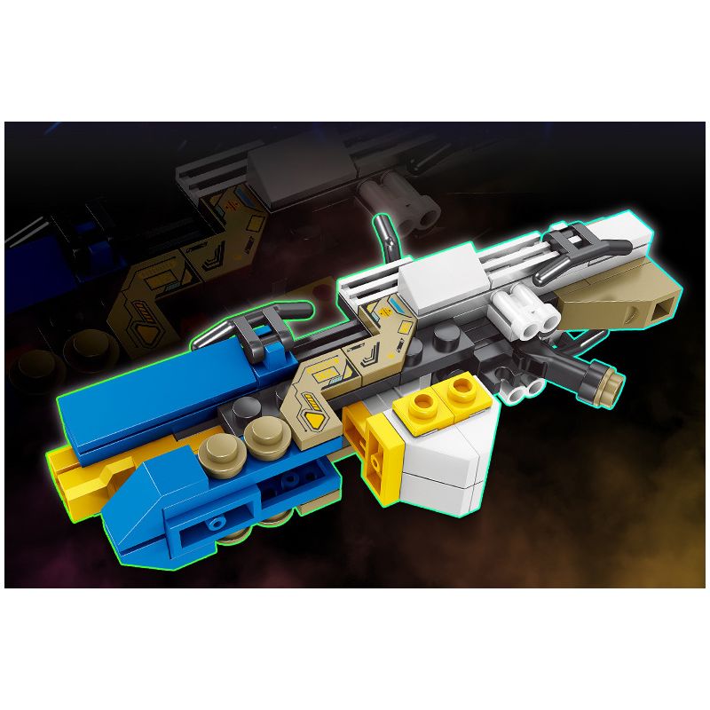 Kazi KY88029 88029 non  SÚNG CẦM TAY TRONG TƯƠNG LAI MÁY NHIỆT NHẸ bộ đồ chơi xếp lắp ráp ghép mô hình Gun FUTURE FIREARMS 93 khối