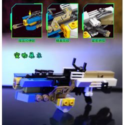 Kazi KY88029 88029 non  SÚNG CẦM TAY TRONG TƯƠNG LAI MÁY NHIỆT NHẸ bộ đồ chơi xếp lắp ráp ghép mô hình Gun FUTURE FIREARMS 93 khối