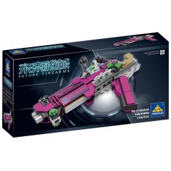 Kazi KY88028 88028 non  SÚNG CẦM TAY TRONG TƯƠNG LAI ĐIỆN TỪ CÓ THỂ SẠC LẠI bộ đồ chơi xếp lắp ráp ghép mô hình Gun FUTURE FIREARMS 106 khối