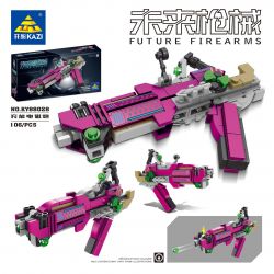 Kazi KY88028 88028 non  SÚNG CẦM TAY TRONG TƯƠNG LAI ĐIỆN TỪ CÓ THỂ SẠC LẠI bộ đồ chơi xếp lắp ráp ghép mô hình Gun FUTURE FIREARMS 106 khối