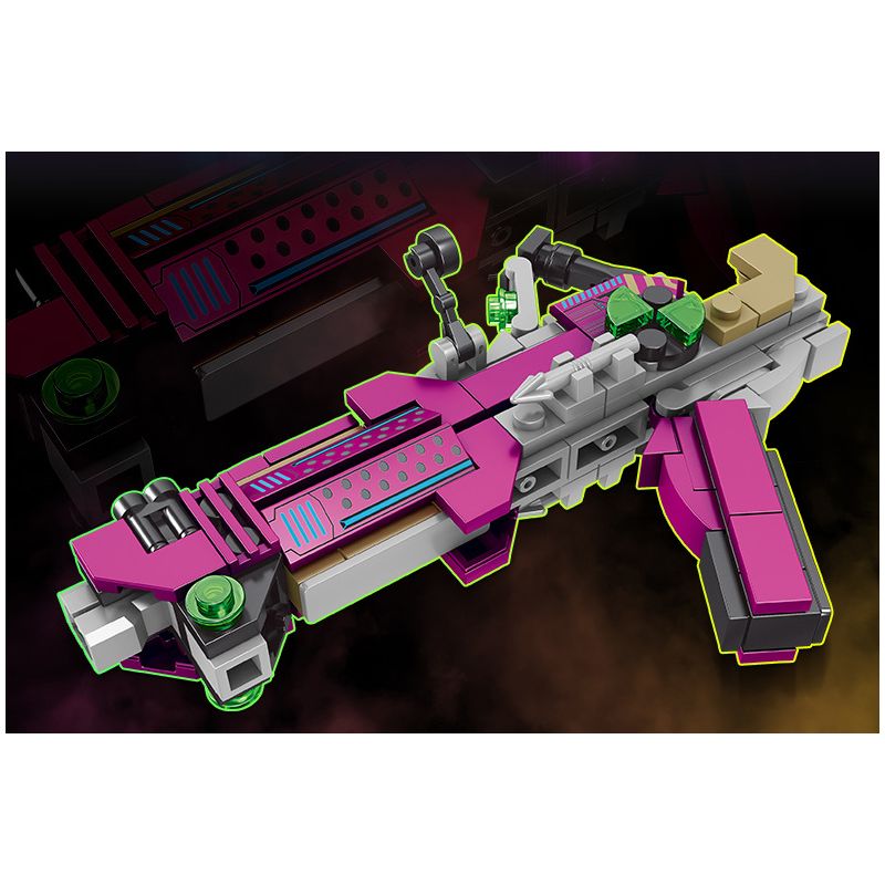 Kazi KY88028 88028 non  SÚNG CẦM TAY TRONG TƯƠNG LAI ĐIỆN TỪ CÓ THỂ SẠC LẠI bộ đồ chơi xếp lắp ráp ghép mô hình Gun FUTURE FIREARMS 106 khối