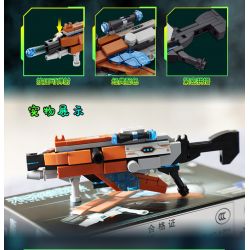 Kazi KY88027 88027 non  SÚNG CẦM TAY TRONG TƯƠNG LAI TRƯỜNG NĂNG LƯỢNG ĐIỆN NHẸ bộ đồ chơi xếp lắp ráp ghép mô hình Gun FUTURE FIREARMS 124 khối