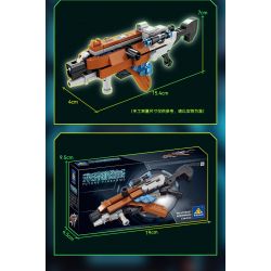 Kazi KY88027 88027 non  SÚNG CẦM TAY TRONG TƯƠNG LAI TRƯỜNG NĂNG LƯỢNG ĐIỆN NHẸ bộ đồ chơi xếp lắp ráp ghép mô hình Gun FUTURE FIREARMS 124 khối