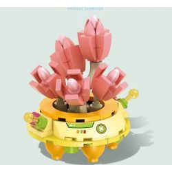 SEMBO 611045 non  CỬA HÀNG HOA UFO BÉ NHỎ ALLEN bộ đồ chơi xếp lắp ráp ghép mô hình Flowers 105 khối