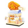 SEMBO 601121 non  NHÀ HÀNG GÀ RÁN MILO bộ đồ chơi xếp lắp ráp ghép mô hình FRIED CHICKEN 121 khối