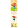 SEMBO 611064 non  CHẬU CÂY DỄ THƯƠNG MAPLE CUP bộ đồ chơi xếp lắp ráp ghép mô hình Flowers Hoa 91 khối