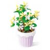 SEMBO 611063 non  CHẬU CÂY DỄ THƯƠNG JINGUI CUTE CUP bộ đồ chơi xếp lắp ráp ghép mô hình Flowers Hoa 101 khối