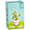 SEMBO 611063 non  CHẬU CÂY DỄ THƯƠNG JINGUI CUTE CUP bộ đồ chơi xếp lắp ráp ghép mô hình Flowers Hoa 101 khối