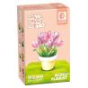 SEMBO 611059 non  CHẬU CÂY DỄ THƯƠNG CỐC HOA TULIP bộ đồ chơi xếp lắp ráp ghép mô hình Flowers 67 khối