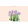 SEMBO 611059 non  CHẬU CÂY DỄ THƯƠNG CỐC HOA TULIP bộ đồ chơi xếp lắp ráp ghép mô hình Flowers 67 khối