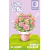 SEMBO 611058 non  CHẬU CÂY DỄ THƯƠNG VANILLA CUTE CUP bộ đồ chơi xếp lắp ráp ghép mô hình Flowers Hoa 121 khối