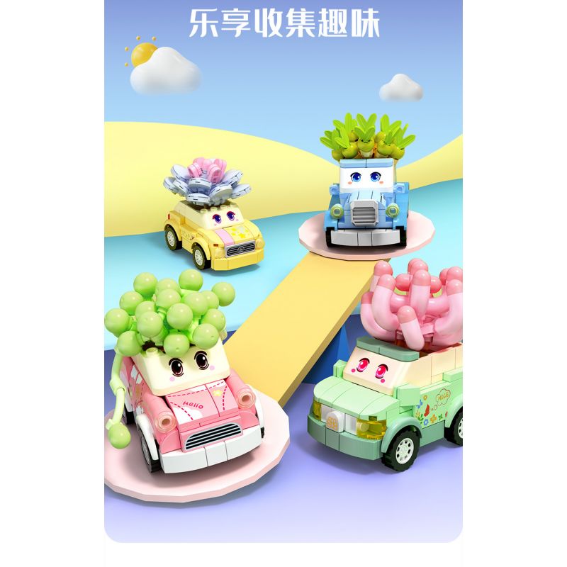 SEMBO 611056 non  CỬA HÀNG HOA OTOME bộ đồ chơi xếp lắp ráp ghép mô hình Flowers 172 khối