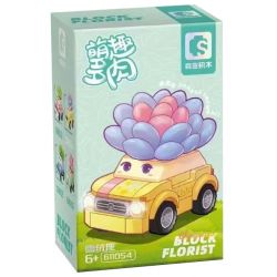 SEMBO 611054 non  CỬA HÀNG HOA EDELWEISS bộ đồ chơi xếp lắp ráp ghép mô hình Flowers 160 khối