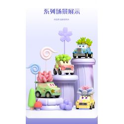 SEMBO 611054 non  CỬA HÀNG HOA EDELWEISS bộ đồ chơi xếp lắp ráp ghép mô hình Flowers 160 khối