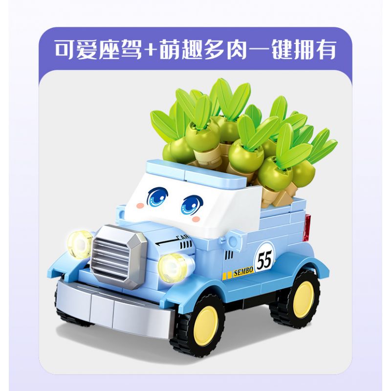 SEMBO 611054 non  CỬA HÀNG HOA EDELWEISS bộ đồ chơi xếp lắp ráp ghép mô hình Flowers 160 khối