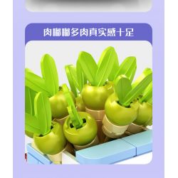 SEMBO 611053 non  CỬA HÀNG HOA KHỐI NGỌC TRAI bộ đồ chơi xếp lắp ráp ghép mô hình Flowers 168 khối