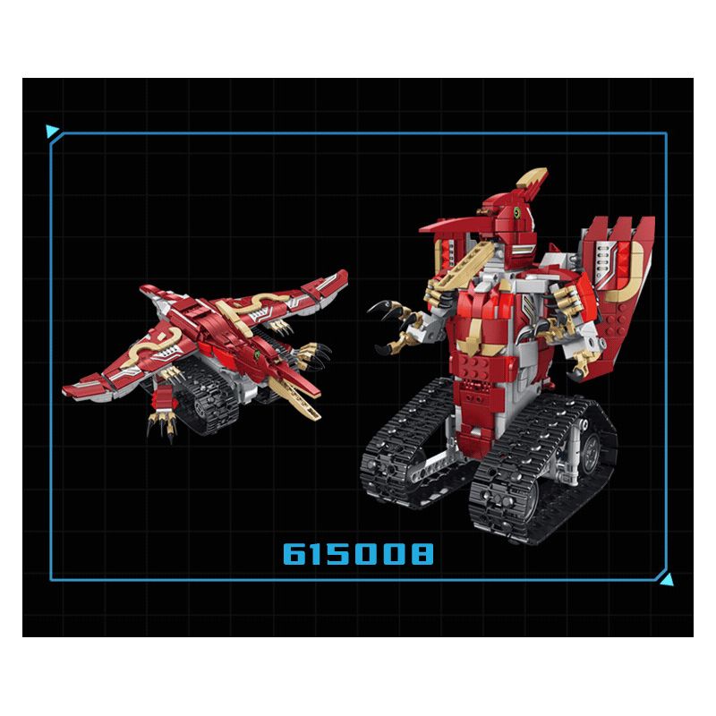 PanlosBrick 615008 Panlos Brick 615008 non  KHỦNG LONG Ô TÔ ĐIỀU KHIỂN TỪ XA HAI THAY ĐỔI bộ đồ chơi xếp lắp ráp ghép mô hình  Kỹ Thuật Công Nghệ Cao Mô Hình Phương Tiện