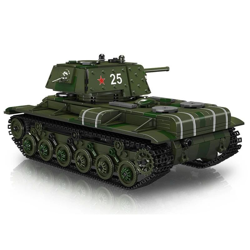 MouldKing 20025 Mould King 20025 non Lego XE TĂNG HẠNG NẶNG KV-1 bộ đồ chơi xếp lắp ráp ghép mô hình Military Army KV-1 HEAVY TANK Quân Sự Bộ Đội