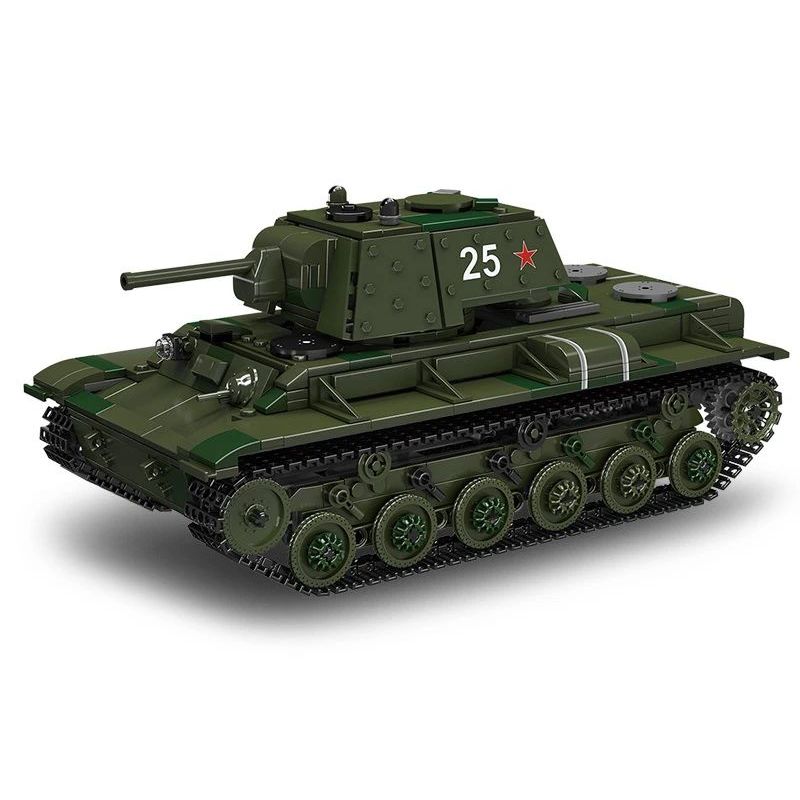 MouldKing 20025 Mould King 20025 non  XE TĂNG HẠNG NẶNG KV-1 bộ đồ chơi xếp lắp ráp ghép mô hình Military Army KV-1 HEAVY TANK Quân Sự Bộ Đội