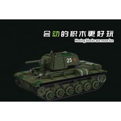 MouldKing 20025 Mould King 20025 non  XE TĂNG HẠNG NẶNG KV-1 bộ đồ chơi xếp lắp ráp ghép mô hình Military Army KV-1 HEAVY TANK Quân Sự Bộ Đội