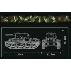 MouldKing 20025 Mould King 20025 non  XE TĂNG HẠNG NẶNG KV-1 bộ đồ chơi xếp lắp ráp ghép mô hình Military Army KV-1 HEAVY TANK Quân Sự Bộ Đội
