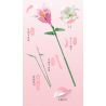 JAKI JK26101 26101 non  NHẬT KÝ THỰC VẬT LILY LIGHT SPRING bộ đồ chơi xếp lắp ráp ghép mô hình Flowers PLANTE EARLY SPRING Hoa