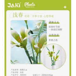 JAKI JK26101 26101 non  NHẬT KÝ THỰC VẬT LILY LIGHT SPRING bộ đồ chơi xếp lắp ráp ghép mô hình Flowers PLANTE EARLY SPRING Hoa