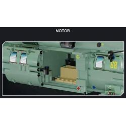 SHARP MODEL JIMU LIANGPIN 10300 non  WILD WAR TRỰC THĂNG HOẠT ĐỘNG TRÊN TÀU SÂN BAY PHIÊN BẢN Z-20 HNA bộ đồ chơi xếp lắp ráp ghép mô hình Military Army Quân Sự Bộ Đội 1834 khối