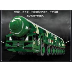 SHARP MODEL JIMU LIANGPIN 10306 non  CHIẾN TRANH HOANG DÃ TÊN LỬA ĐẠN ĐẠO DONGFENG-41 bộ đồ chơi xếp lắp ráp ghép mô hình Military Army DF-41 Quân Sự Bộ Đội 2299 khối