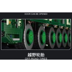 SHARP MODEL JIMU LIANGPIN 10306 non  CHIẾN TRANH HOANG DÃ TÊN LỬA ĐẠN ĐẠO DONGFENG-41 bộ đồ chơi xếp lắp ráp ghép mô hình Military Army DF-41 Quân Sự Bộ Đội 2299 khối