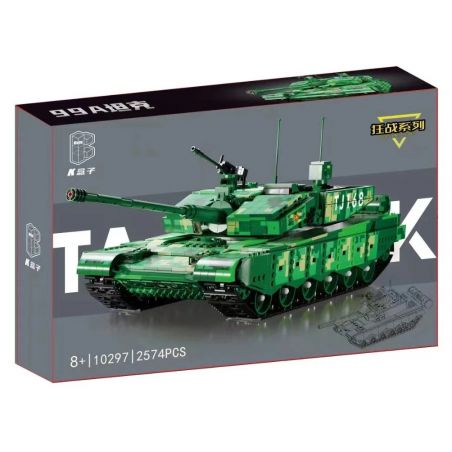 SHARP MODEL JIMU LIANGPIN 10297 non  TRẬN CHIẾN ĐIÊN CUỒNG XE TĂNG ZTZ-99A bộ đồ chơi xếp lắp ráp ghép mô hình Military Army Quân Sự Bộ Đội 2574 khối