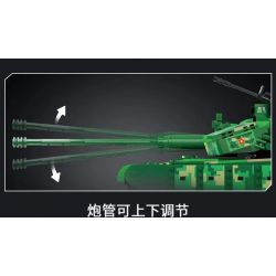 SHARP MODEL JIMU LIANGPIN 10297 non  TRẬN CHIẾN ĐIÊN CUỒNG XE TĂNG ZTZ-99A bộ đồ chơi xếp lắp ráp ghép mô hình Military Army Quân Sự Bộ Đội 2574 khối