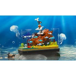 ZHEGAO 662002 non  ĐỨC MARIA THẦM LẶNG bộ đồ chơi xếp lắp ráp ghép mô hình Pirates Of The Caribbean SHIPWRECKS Cướp Biển Vùng Caribe 662 khối