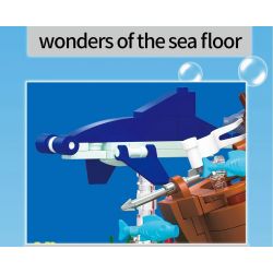 ZHEGAO 662002 non  ĐỨC MARIA THẦM LẶNG bộ đồ chơi xếp lắp ráp ghép mô hình Pirates Of The Caribbean SHIPWRECKS Cướp Biển Vùng Caribe 662 khối