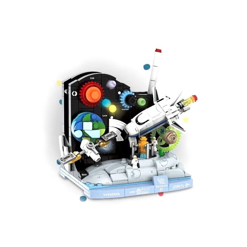 ZHEGAO QL1035 1035 non Lego NGƯỜI GIỮ BÚT VUI NHỘN VŨ TRỤ VÔ TẬN bộ đồ chơi xếp lắp ráp ghép mô hình Stationery