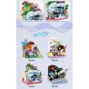 ZHEGAO QL1034 1034 non  NGƯỜI GIỮ BÚT THÚ VỊ GIẤC MƠ XANH bộ đồ chơi xếp lắp ráp ghép mô hình Stationery 306 khối