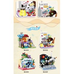 ZHEGAO QL1033 1033 non  NGƯỜI GIỮ BÚT VUI NHỘN SIÊU ẨM THỰC bộ đồ chơi xếp lắp ráp ghép mô hình Stationery 173 khối