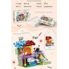 ZHEGAO QL1032 1032 non  NGƯỜI GIỮ BÚT VUI NHỘN NGÔI NHÀ MƠ ƯỚC bộ đồ chơi xếp lắp ráp ghép mô hình Stationery 364 khối