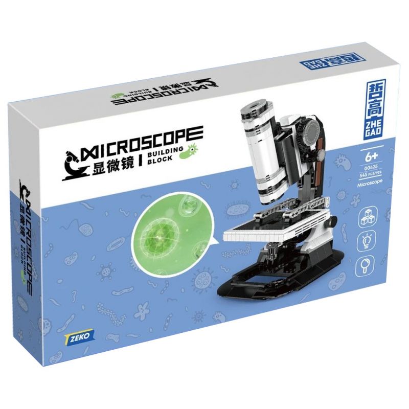 ZHEGAO 00425 non Lego KÍNH HIỂN VI bộ đồ chơi xếp lắp ráp ghép mô hình Creator Expert MICROSCOPE Chuyên Gia Sáng Tạo 545 khối