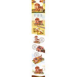 ZHEGAO 612004 non  XƯỞNG SÔ CÔ LA bộ đồ chơi xếp lắp ráp ghép mô hình Creator CHOCOLATE WORKSHOP Sáng Tạo 1324 khối