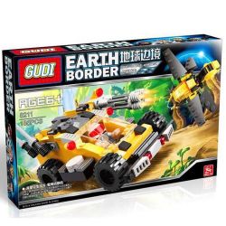 GUDI 8211 Xếp hình kiểu Lego Earth Border Meteor Light Brake, Bee Reconnaissance Machine ô Tô Chiến đấu Cùng Robot Ong 185 khối