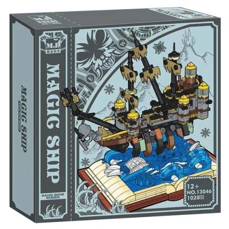 BEAUTY AND 13046 non  CUỐN SÁCH MA THUẬT MARY bộ đồ chơi xếp lắp ráp ghép mô hình Pirates Of The Caribbean Cướp Biển Vùng Caribe 1028 khối