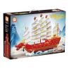 FORANGE FC6007 6007 non  THUYỀN JUFULONG bộ đồ chơi xếp lắp ráp ghép mô hình Creator Expert DRAGON BOAT Chuyên Gia Sáng Tạo 2207 khối