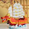 FORANGE FC6007 6007 non  THUYỀN JUFULONG bộ đồ chơi xếp lắp ráp ghép mô hình Creator Expert DRAGON BOAT Chuyên Gia Sáng Tạo 2207 khối