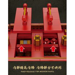 FORANGE FC6007 6007 non  THUYỀN JUFULONG bộ đồ chơi xếp lắp ráp ghép mô hình Creator Expert DRAGON BOAT Chuyên Gia Sáng Tạo 2207 khối