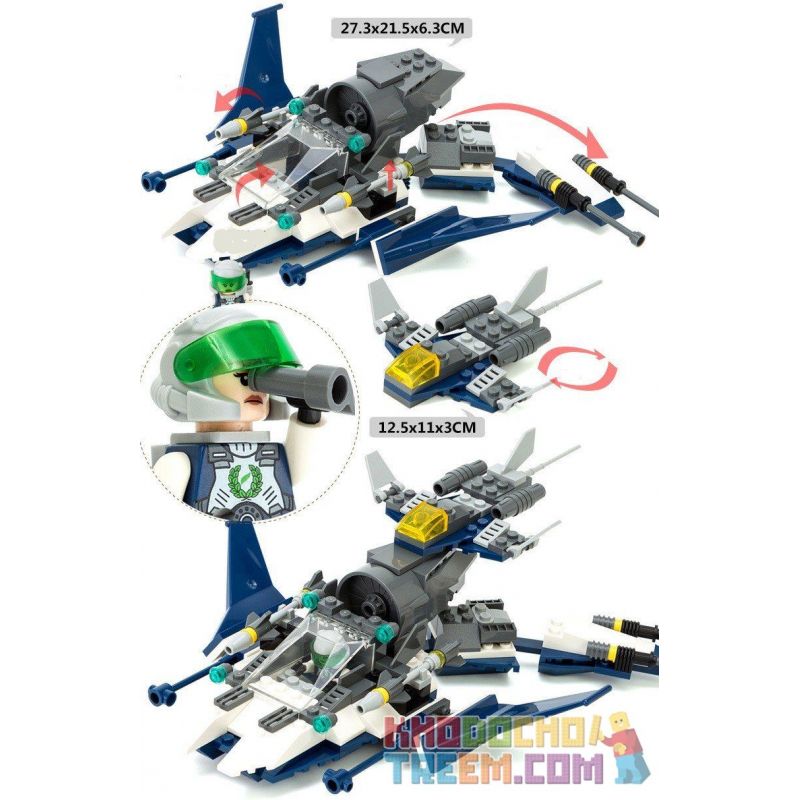 GUDI 8212 non  TÀU LẶN BIỂN bộ đồ chơi xếp lắp ráp ghép mô hình Earth Border Biến Giới Trái Đất 180 khối