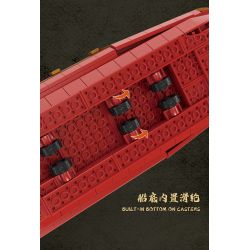 FORANGE FC6007 6007 non  THUYỀN JUFULONG bộ đồ chơi xếp lắp ráp ghép mô hình Creator Expert DRAGON BOAT Chuyên Gia Sáng Tạo 2207 khối