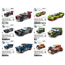 Kazi KY6133 6133 non  DỰ ÁN Ô TÔ NỔI TIẾNG 8 MẪU XE BÁN TẢI CỨU HỘ KÉO QINGTIAN TỐC ĐỘ TỬ THẦN ASTON MARTIN GT3 BATMOBILE MỚI WARRIOR MUSTANG HẠNG NẶNG CỔ ĐIỂN bộ đồ chơi xếp lắp ráp ghép mô hình Racers PROJECT-D Đua Tốc Độ 613 khối